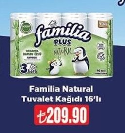 Familia Natural Tuvalet Kağıdı 16’Lı