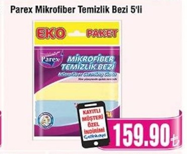 Parex Mikrofiber Temizlik Bezi 5'Li