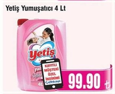 Yetiş Yumuşatıcı 4 Lt