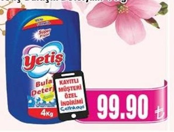 Yetiş Bulaşık Deterjanı 4 Kg