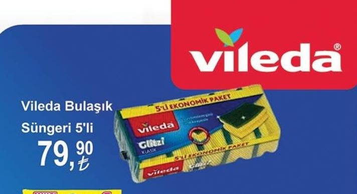 Vileda Bulaşık Süngeri 5'Li
