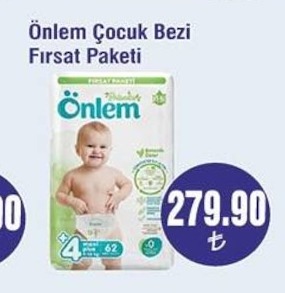 Önlem Çocuk Bezi Fırsat Paketi 4 No 62 Adet