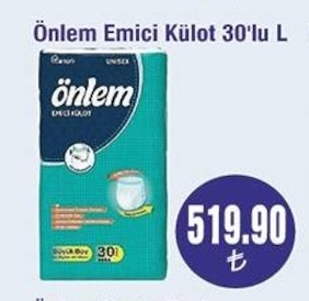 Önlem Emici Külot 30'Lu L
