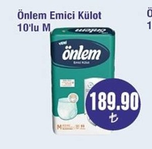 Önlem Emici Külot 10'Lu M