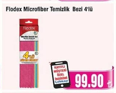 Flodex Microfiber Temizlik Bezi 4'Lü