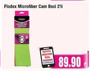 Flodex Microfiber Cam Bezi 2'Li
