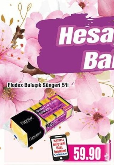 Flodex Bulaşık Süngeri 5'Li