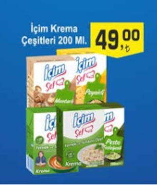 İçim Krema Çeşitleri 200 Ml