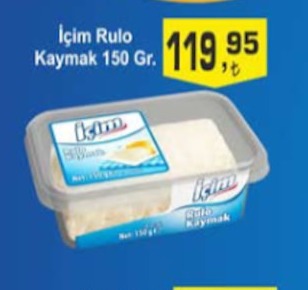 İçim Rulo Kaymak 150 Gr