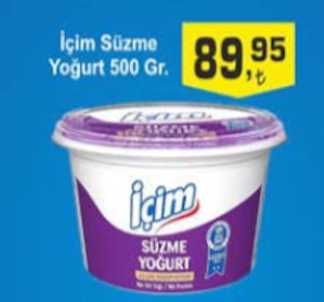 İçim Süzme Yoğurt 500 Gr