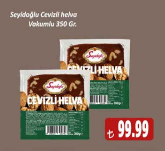 Seyidoğlu Cevizli Helva Vakumlu 350 Gr.