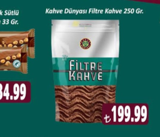 Kahve Dünyası Filtre Kahve 250 Gr.
