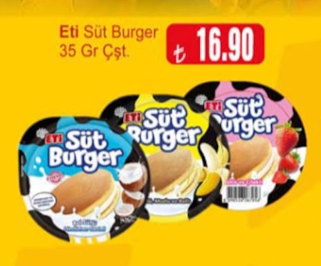 Eti Süt Burger 35 Gr