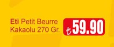 Eti Petit Beurre Kakaolu 270 Gr.