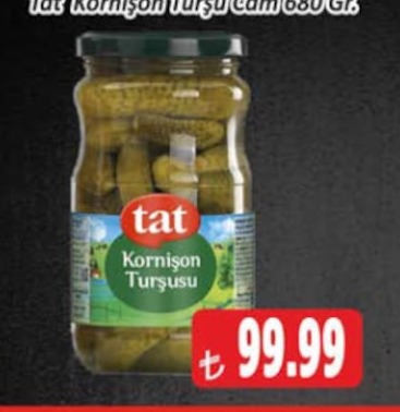 Tat Kornişon Turşu Cam 680 Gr.