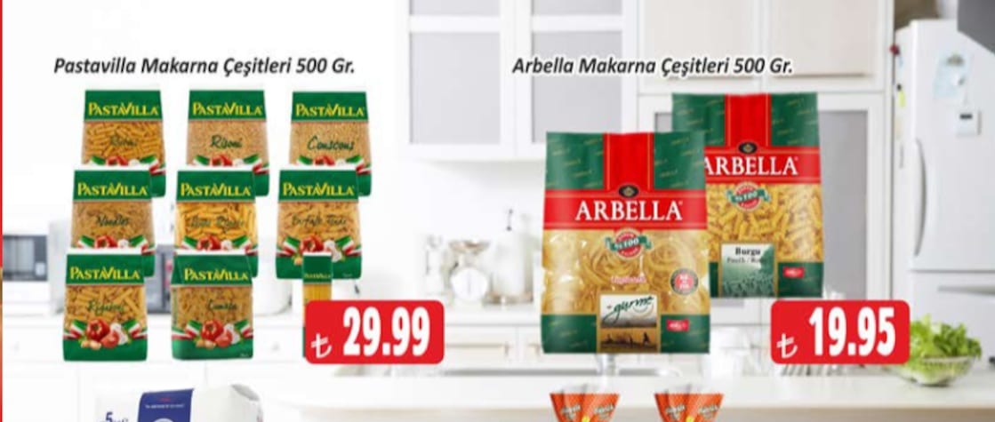 Pastavilla Makarna Cesitleri 500 Gr