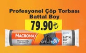 Macromax Profesyonel Çöp Torbası Battal Boy