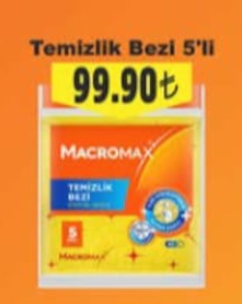 Macromax Temizlik Bezi 5'Li