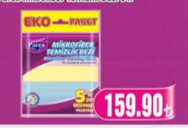 Parex Mikrofiber Temizlik Bezi 5'Li Eko Paket
