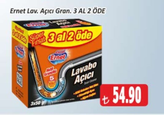 Eynet Lavabo Açıcı Granül 3X50G