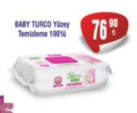 Baby Turco Yüzey Temizleme 100'Lü