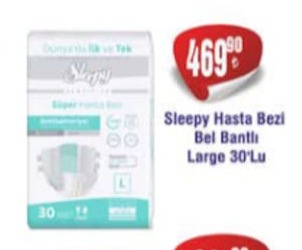 Sleepy Hasta Bezi Bel Banti Large 30'Lu