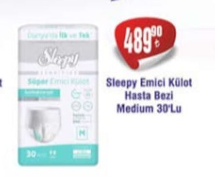 Sleepy Emici Külot Hasta Bezi Medium 30'Lu