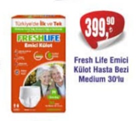 Fresh Life Emici Külot Hasta Bezi Medium 30'Lu