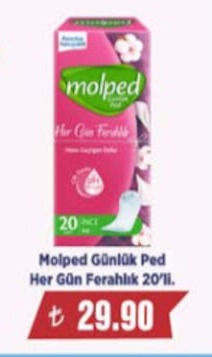 Molped Günlük Ped Her Gün Ferahlık 20'Li