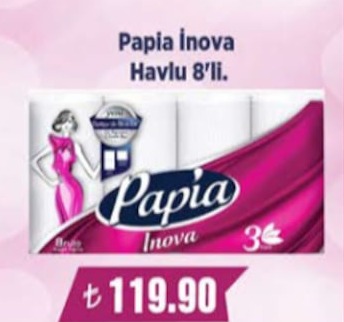 Papia İnova Havlu 8'Li