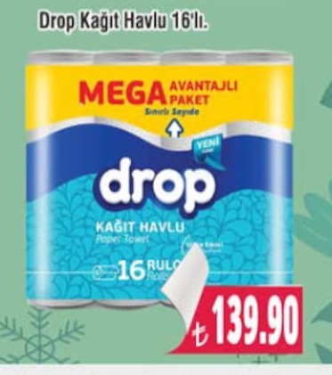 Drop Kağıt Havlu 16'Lı
