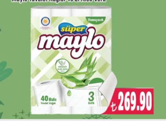 Süper Maylo Tuvalet Kagidi 40'Li