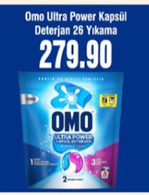 Omo Ultra Power Kapsül Deterjan 26 Yıkama