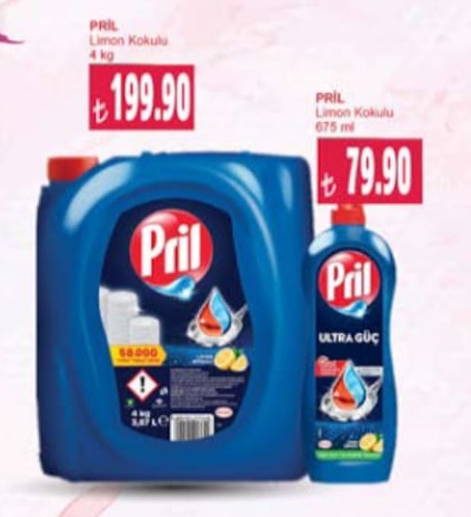 Pril Limon Kokulu 4 Kg