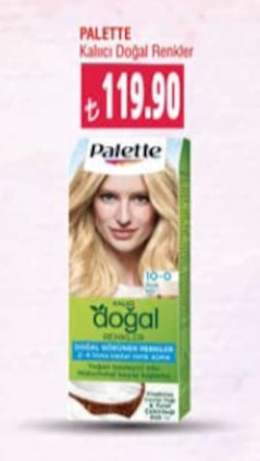 Palette Kalici Dogal Renkler