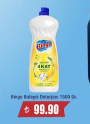 Bingo Bulaşık Deterjanı 1500 Gr.