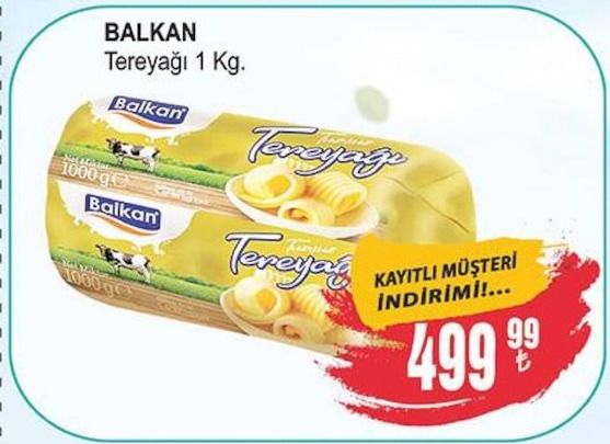 Balkan Tereyağı 1 Kg.