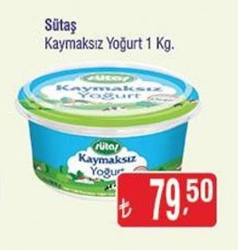 Sütaș Kaymaksız Yoğurt 1 Kg