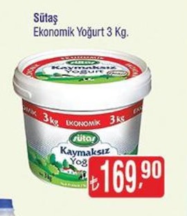 Sütaș Ekonomik Yoğurt 3 Kg
