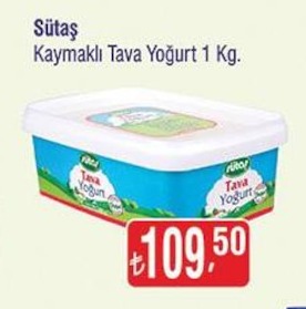 Sütaş Kaymaklı Tava Yoğurt 1 Kg.