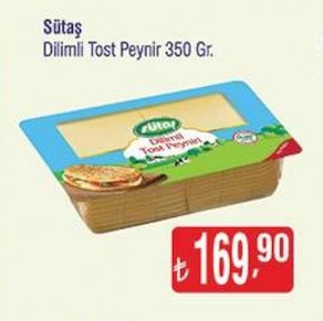 Sütaş Dilimli Tost Peynir 350 Gr.