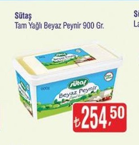 Sütaş Tam Yağlı Beyaz Peynir 900 Gr.
