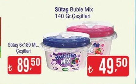 Sütaş Bubble Mix 140 Gr. Çeşitleri