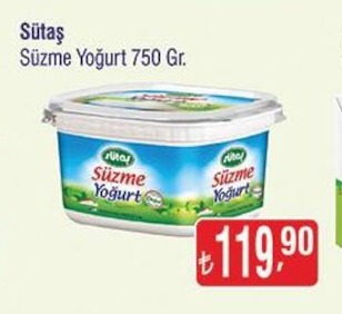 Sütaș Süzme Yoğurt 750 Gr.