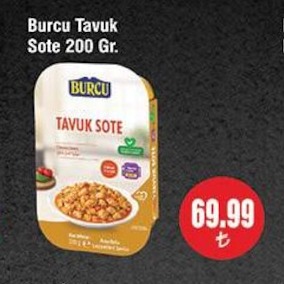 Burcu Tavuk Sote 200 Gr.