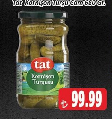 Tat Kornişon Turşu Cam 680 Gr.