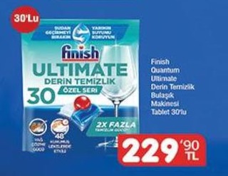 Finish Quantum Ultimate Derin Temizlik Bulaşık Makinesi Tablet 30'Lu