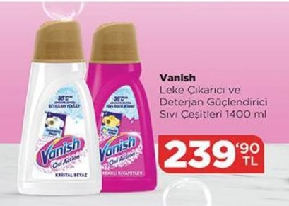 Vanish Leke Çıkarıcı Ve Deterjan Güçlendirici Sıvı Çeşitleri 1400 Ml