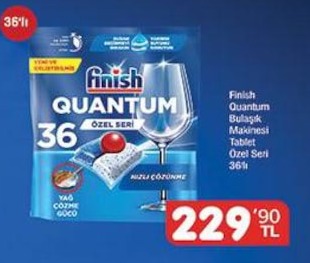 Finish Quantum Bulaşık Makinesi Tablet Özel Seri 36'Lı