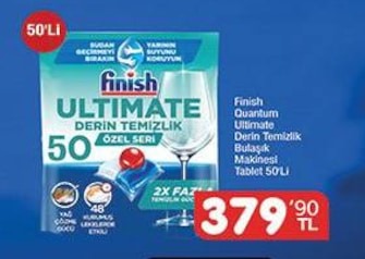 Finish Quantum Ultimate Derin Temizlik Bulaşık Makinesi Tablet 50'Li